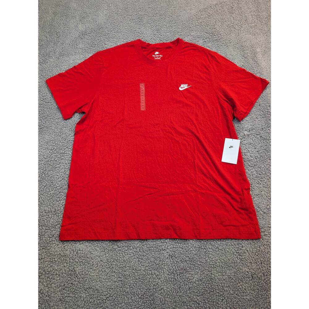 NWT Men's Mike Sportswear Club Tee Size XXL Red (0237)